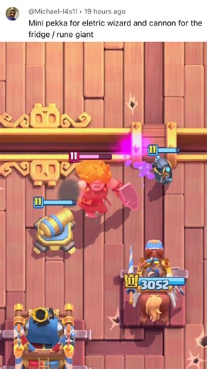 Can electro wiz and Rune counter by cannon and mini ?