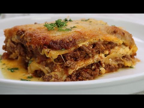 Easy Homemade Lasagna Recipe | How To Make Lasagna Without Ricotta Cheese