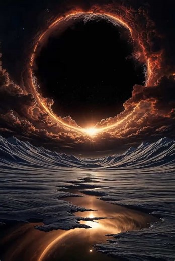 The Eclipse Lord 🪐#AIart #Cosmic #Eclipse #Fantasy #SciFi #Epic #DarkFantasy #Power