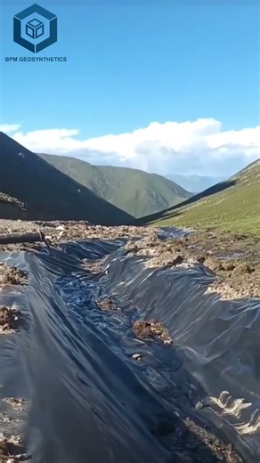 #shorts BPM HDPE Geomembrane for Canal Lining