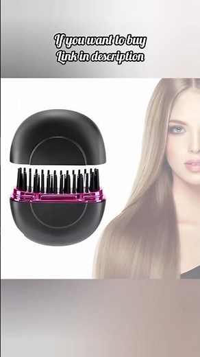 Portable Electric Hot Comb Mini Straight Hair Straightener Comb Anti-Scalding Styling Tool