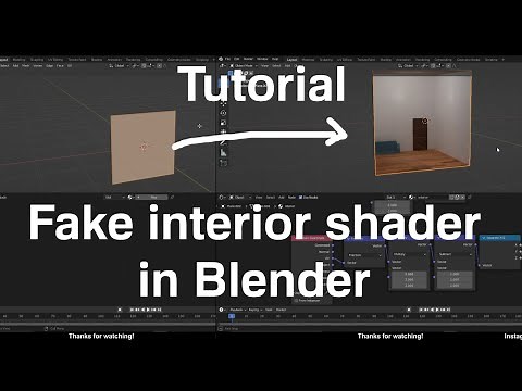 Blender Tutorial - Fake Interior mapping shader (Parallax mapping)