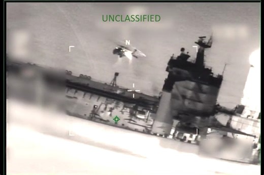 In a pre-dawn action this morning, the Department of War, in coordination with the Department of Homeland Security, apprehended a stateless, sanctioned dark fleet motor tanker without incident. The interdicted vessel, M/T Sophia, was operating in international waters and conducting illicit activities in the Caribbean Sea. The U.S. Coast Guard is escorting M/T Sophia to the U.S. for final disposition. Through Operation Southern Spear, the Department of War is unwavering in its mission to crush il