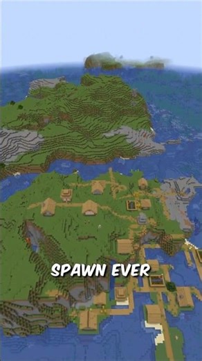 This Minecraft SURVIVAL ISLAND SEED Has A Village At Spawn!