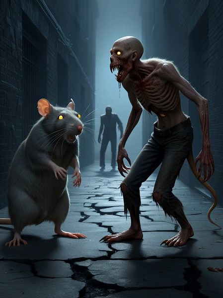 Rat Zombi Transformation 🤯 😱 #humanoid #agt #gottalent #show #fypシ゚viral #magical #viralvideo #transformation #viral #tiktoklongs #foryoupage