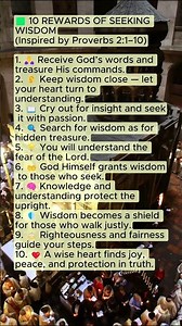 10 Rewards of Seeking Wisdom (Proverbs 2:1–10)