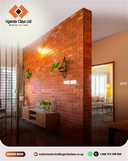 Facing bricks bring strength, character, and a timeless natural finish to every wall. With Uganda Clays Half Bricks, beauty truly lasts.#fyp
