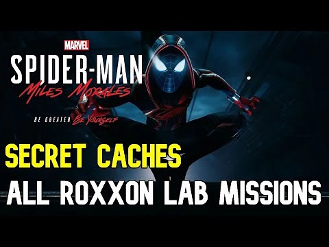 Completing All Roxxon Lab Missions! | All Underground Caches! | Marvel's Spider-Man: Miles Morales