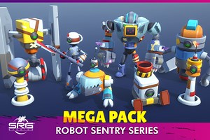 Robot Sentries - 3D Character Mega Pack | 3D Robots | Unity Asset Store