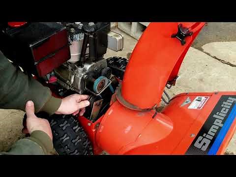 Simplicity Snowthrower 7HP - Auger Belt Replacement