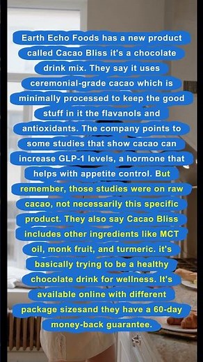 Earth Echo Cacao Bliss: Healthy Chocolate Drink?