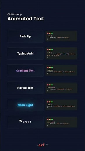 CSS Animated Text Effect ✨ | Easy HTML & CSS Tutorial #css #frontendcourse #html