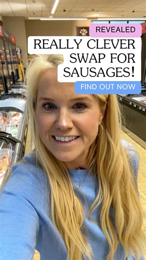 Sophie Morris on Instagram: "I still get asked about a clever swap for sausages and this is one that I found last summer that you may not have seen yet!! Lots of people messaged me after saying they taste great! 👇 Sausages are one of those foods many Irish households have in the fridge, but they’re also one of the most ultra-processed meats we eat. These sausages in Aldi contain 80% pork, which is actually not bad as some standard sausages can contain as little as 55% pork! Then they contain ad