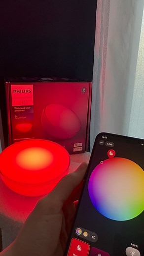 Fresh out of the box, the Hue Go portable accent light is incredibly easy to set up—in a matter of minutes you’ll be ready to start experimenting with all the color and dimming options! #philipshuego #portablelight #lightingdesign #colorchanging | Philips Hue