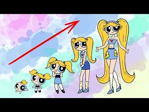 The Powerpuff Girls Bubbles GROWING UP EVOLUTION 👍‪@EasyLittleDrawings‬