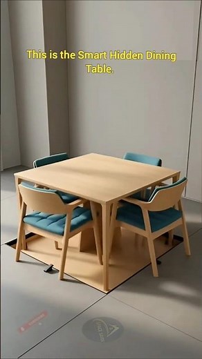 World's Most Amazing Space-Saving Smart Hidden Dining Table! 🏠✨#viral