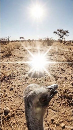 Exploring the Wild: POV from an ostrich in the distance