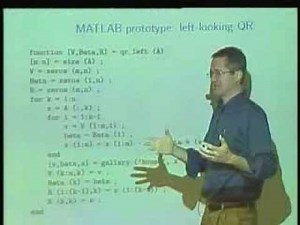 29: direct methods for sparse linear systems (lecture 29 of 42)