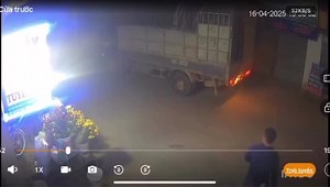 Vietnamese driver can't see due to slanty eyes, pins man between car and truck