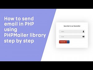 HOW TO SEND EMAIL IN PHP USING PHPMAILER LIBRARY STEP BY STEP WITH FREE SOURCE CODE