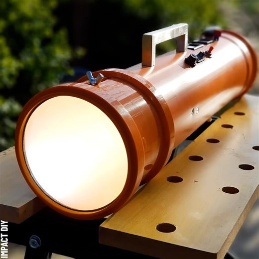 57K views · 46 reactions | Building a DIY 10,000 Lumen Monster Flashlight Partner: Impact DIY YT: https://www.youtube.com/channel/UC5eiae4oyHzEU1iN_C81smA | Crafty School | Facebook