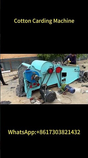 How Cotton Carding Machine Works | Fiber Opening & Cleaning Demo