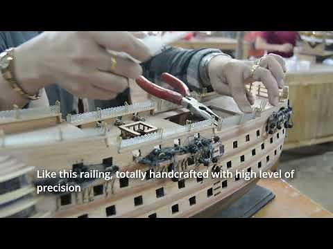 HMS Victory Medium - Wooden Ship Model from OMH