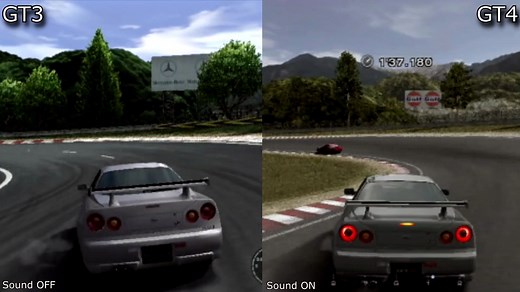 GT3 VS GT4 @PS2画面对比