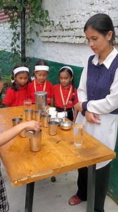How hard would it be for every 2nd graders to perceive and comprehend the idea stated in the form of question " What is capacity?" Tough isn't it? Here our science teacher is seen effortlessly clarifying the concept by pouring a cup of water many times in different oddly shaped utensils.🥰 #alakapurihighschool #mathematics #Capacity #learningbydoing #progressive | Alakapuri School
