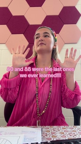 Faith McPeek | Counting by 8 - @taylorswift style 🌈 My students and I came up with this song and we had an absolute blast doing it! What other numbers... | Instagram