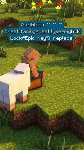 How to LOCK CHESTS with a KEY in Minecraft!