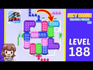 Sky Rush Traffic Puzzle Level 188 Solution Walkthrough