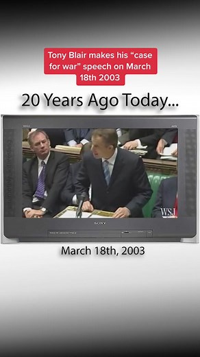 Tony Blair makes his “case for war” speech The day before the Prime Minister’s speech in Parliament Robin Cook, the Leader of the House of Commons, resigned from Blair’s cabinet in protest over the plans to invade Iraq Because of this there was speculation that more cabinet ministers would do the same…but none did. During the speech Blair again doubled down on claims that Iraq possessed Weapons of Mass Destruction and that Saddam Hussein’s regime was a threat to the safety of the British people 