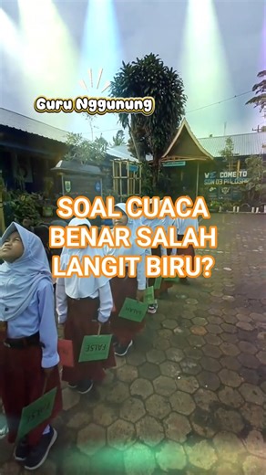 Soal Cuaca : benar Salah langit biru?#shorts #viralshorts #sekolah
