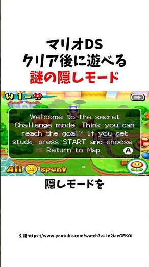 【マリオ】Newスーパーマリオブラザーズをクリア後に入力できる謎の隠しコマンドとは？