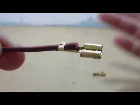 How to attach a terminal to the EP 186 wire.