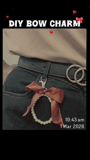 diy boww charmm / bow from ribbon/ diy accessories #shorts