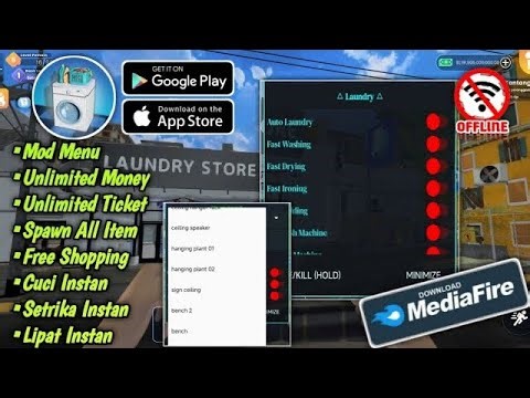🔥⚡Laundry Store Simulator Mod APK 🧺 Unlimited Money 💰 Build Your Business!