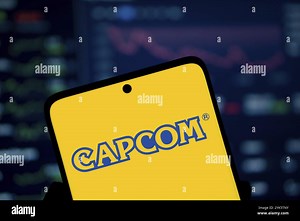Capcom logo is displayed on smartphone.Capcom is a Japanese video game company Stock Photo - Alamy
