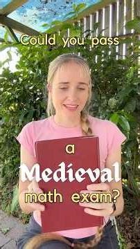 Could you pass a medieval math exam?