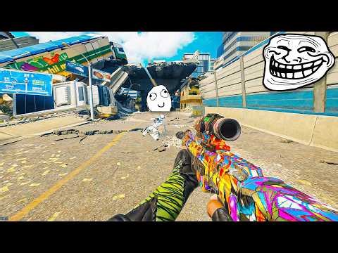 Acting like a BOT then POPPING OFF with a SNIPER (HILARIOUS REACTIONS)