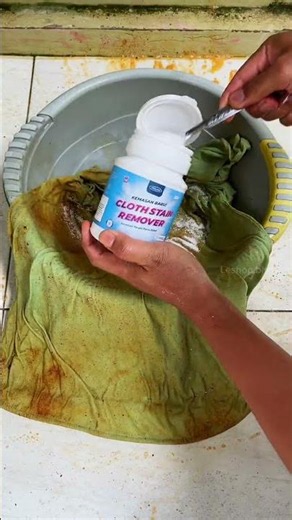 Tips for removing turmeric stains #washingclothes #staincleaner