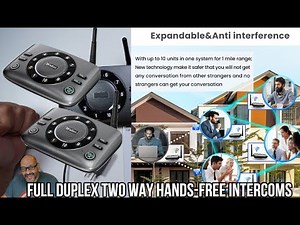 Full Duplex Two Way Hands Free Intercoms