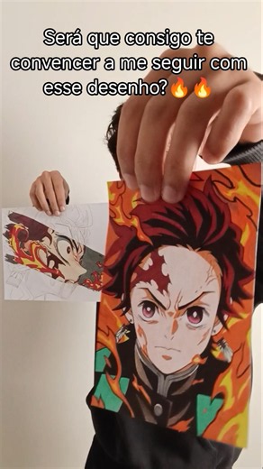 Meu melhor desenho do Tanjiro Kamado? 🔥🗡️ #demonslayer #tanjiro #animeart #shorts