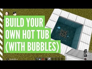 How To Make A HOT TUB In Minecraft (With Bubbles)
