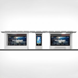 [Hot Item] Modern High-Tech Design Advertising Smart Bus Shelter with Digital Signage