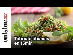 Taboulé Libanais en 15min