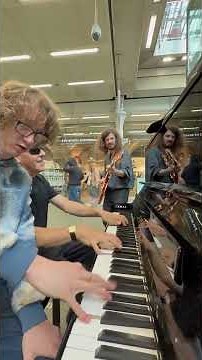 Crazy Tutti Frutti In The Station #piano #rocknroll #livemusic