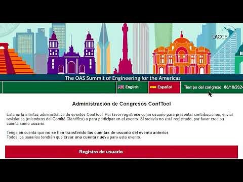 TUTORIAL LACCEI 2025: Registration (Inscripción) & Others