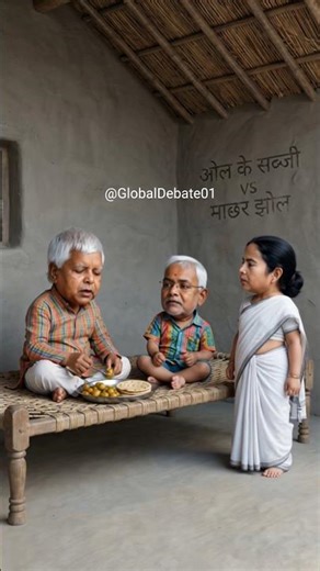 🤣 ओल की सब्जी VS माछर-झोल | Lalu & Nitish comedy video #luckygameplay